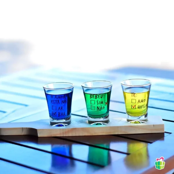 Kit 3 Copos Dose 60 ml c/ Régua de Madeira Múltipla Escolha - Imagem 2