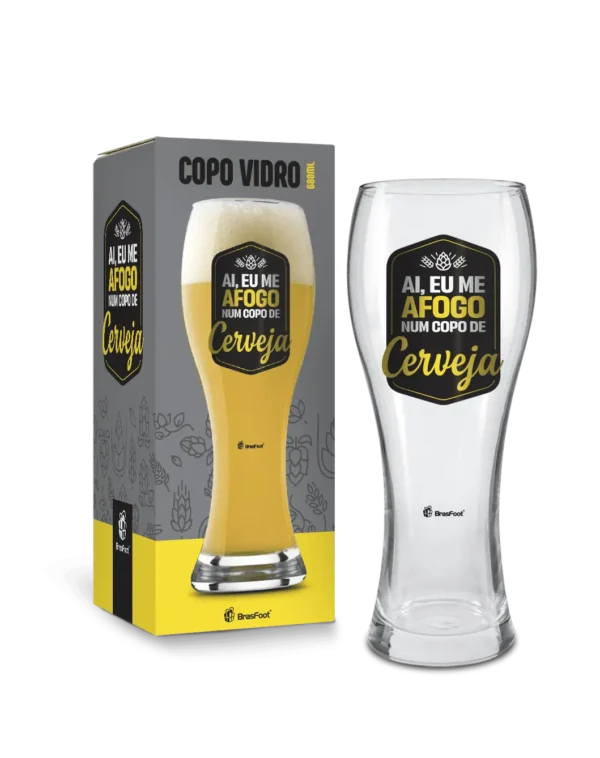 Copo Joinville 680 ml Tulipa “Afogo num Copo de Cerveja”