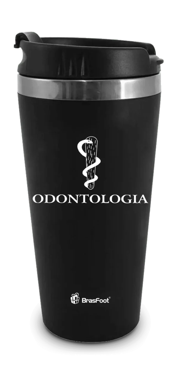 Copo Térmico Emborrachado 450ml – Cursos Odontologia - Imagem 2