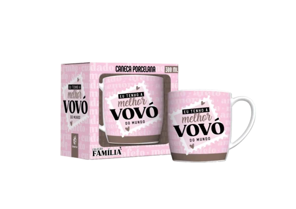 Caneca Porcelana Urban 300 ml Avó a Melhor da Família