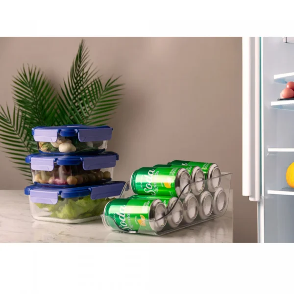 Organizador de Latas Lyor Acrílico 35 cm Cozinha Organizada - Imagem 5