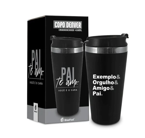 Copo Térmico Emborrachado 450ml – Pai Amigo