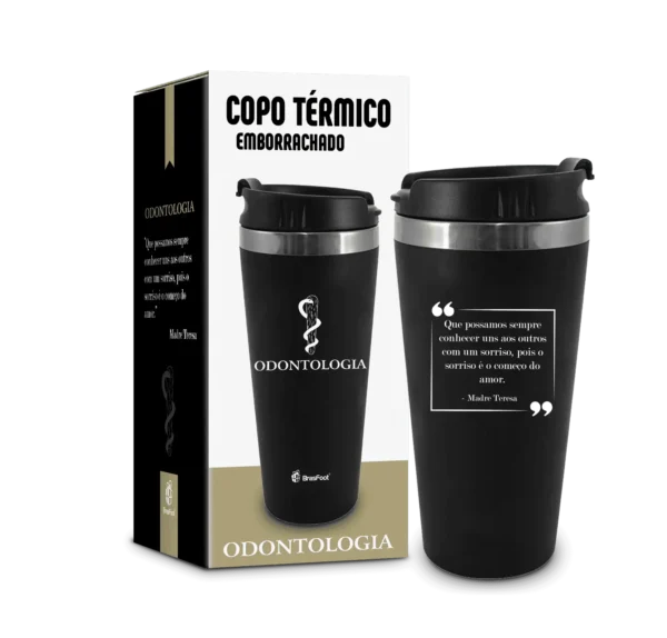 Copo Térmico Emborrachado 450ml – Cursos Odontologia