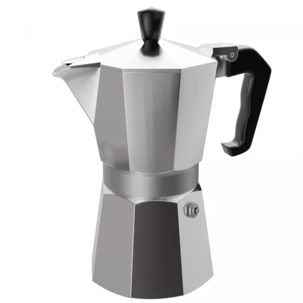 Cafeteira Italiana Lyor 6 Xícaras 250 ml Alumínio Resistente Cabo Antitérmico