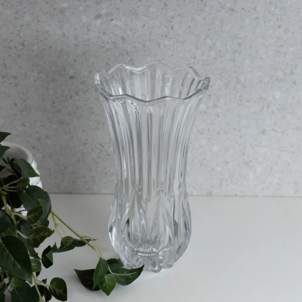 Vaso de Vidro Tulipa 22,5 cm Wolff – Elegância Transparente - Imagem 3