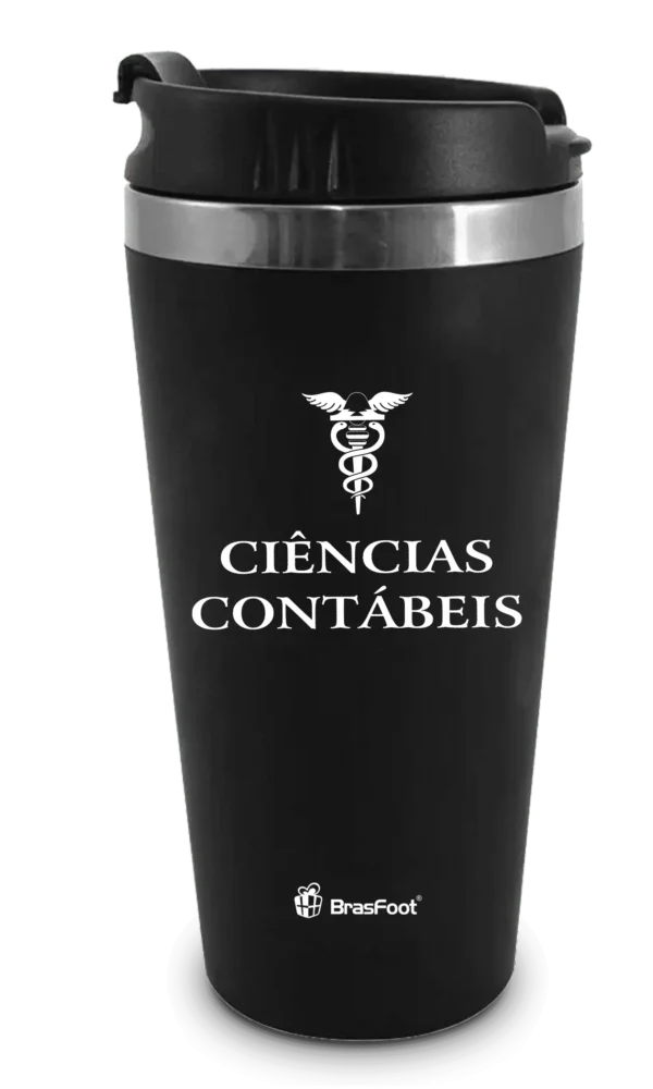 Copo Térmico Emborrachado 450ml – Cursos Contábeis - Imagem 2