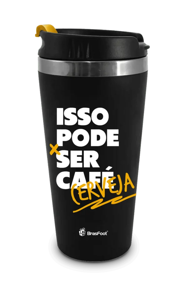 Copo Térmico Emborrachado 450ml – Pode ser Cerveja - Imagem 3