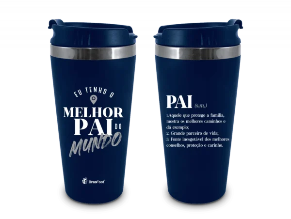 Copo Térmico Emborrachado 450ml – Eu Tenho o Melhor Pai - Imagem 2