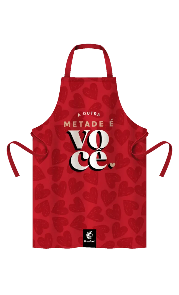 Conjunto 2 Aventais Metade de Mim é Você Casal - Imagem 3