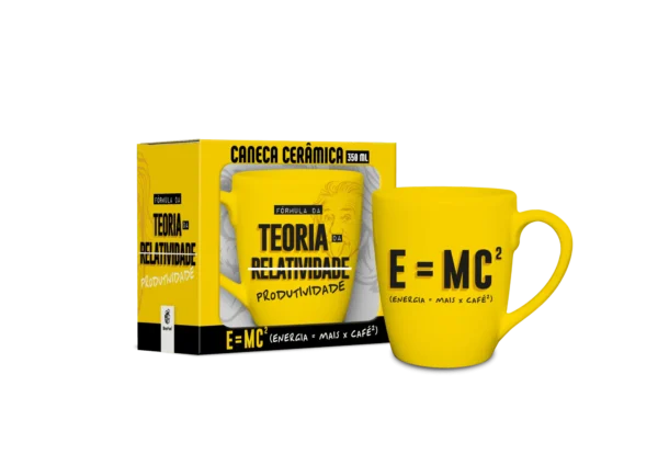 Caneca 350 ml Cerâmica Prime Brasfoot – Teoria Relatividade