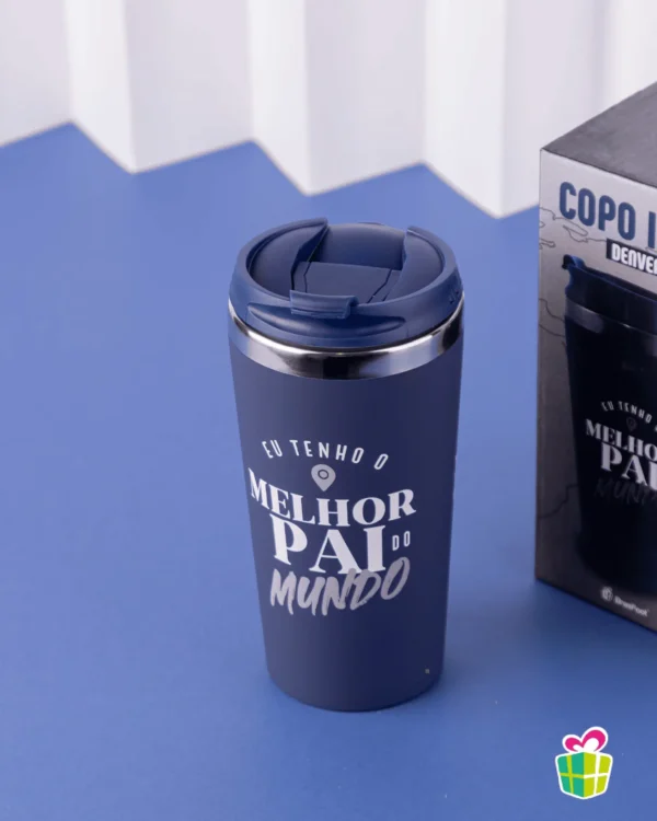 Copo Térmico Emborrachado 450ml – Eu Tenho o Melhor Pai - Imagem 3