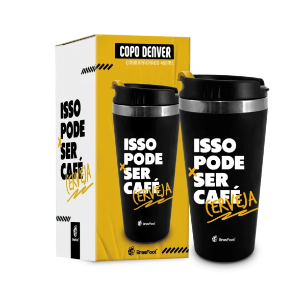 Copo Térmico Emborrachado 450ml – Pode ser Cerveja