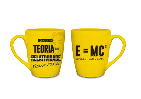 Caneca 350 ml Cerâmica Prime Brasfoot – Teoria Relatividade - Imagem 2