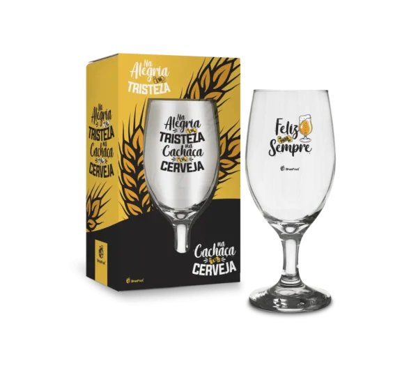 Taça Windsor Premium 480 ml Tema Na Cachaça & Cerveja