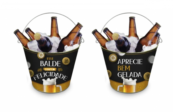 Balde de Gelo Decorado - Aprecie Bem Gelada - Bebidas, Cerveja, Vinho - Imagem 2
