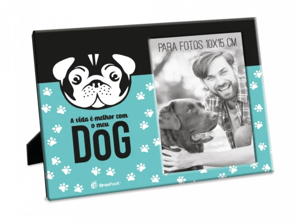 Porta-Retrato Dog 10 × 15 cm Azul – Décor Pet Lover - Imagem 2