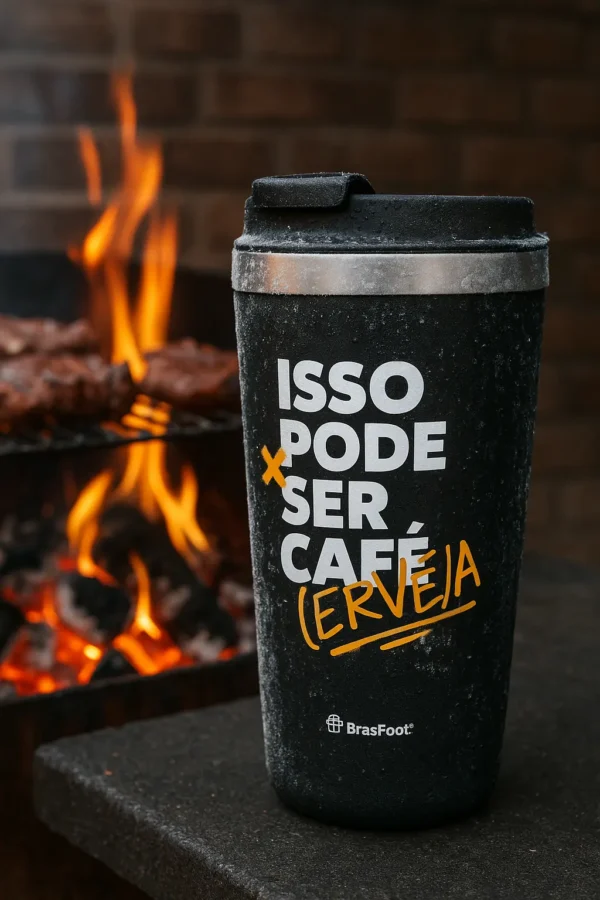 Copo Térmico Emborrachado 450ml – Pode ser Cerveja - Imagem 2