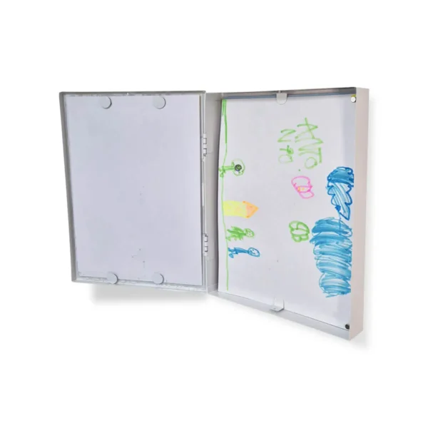 Quadro Caixa A4 Branco 31×22,5 cm Expositor Desenhos - Imagem 5