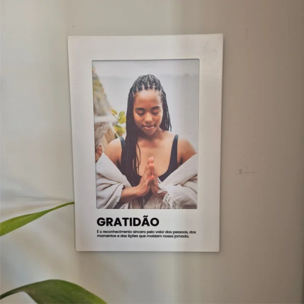 Porta-retrato de parede 15X21CM Gratidão