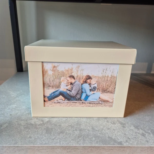 Caixa para Fotos 10×15 cm Aço Minimalista Básica