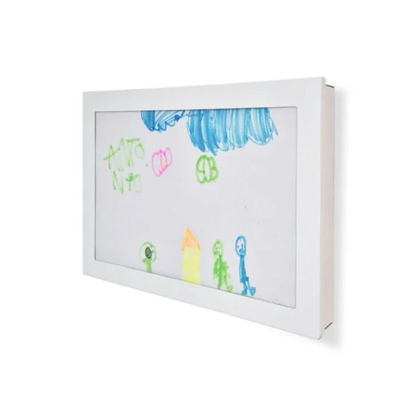 Quadro Caixa A4 Branco 31×22,5 cm Expositor Desenhos