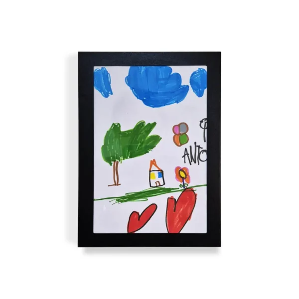 Quadro Caixa A4 para Desenhos 31×22,5 cm Aço/Acrílico