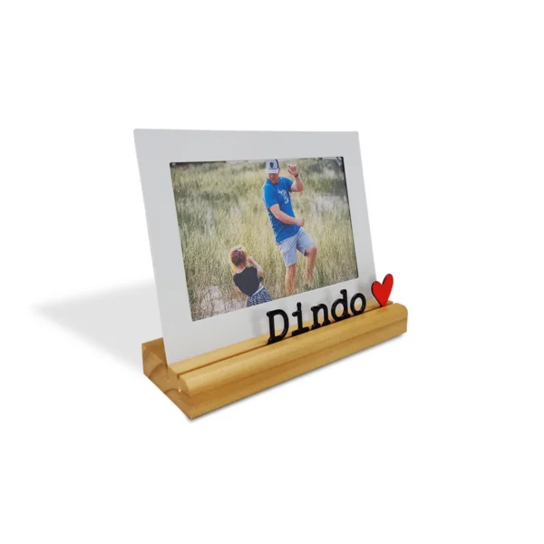 Porta-Retrato Dindo 10 × 15 cm Aço & Madeira Nogueira - Imagem 4